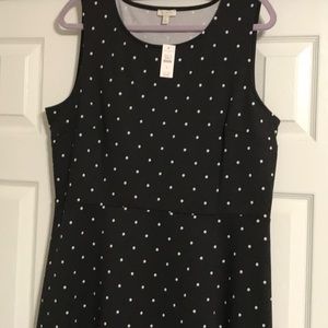 Black/white polka dots dress